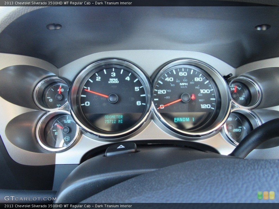 Dark Titanium Interior Gauges for the 2013 Chevrolet Silverado 3500HD WT Regular Cab #138535620