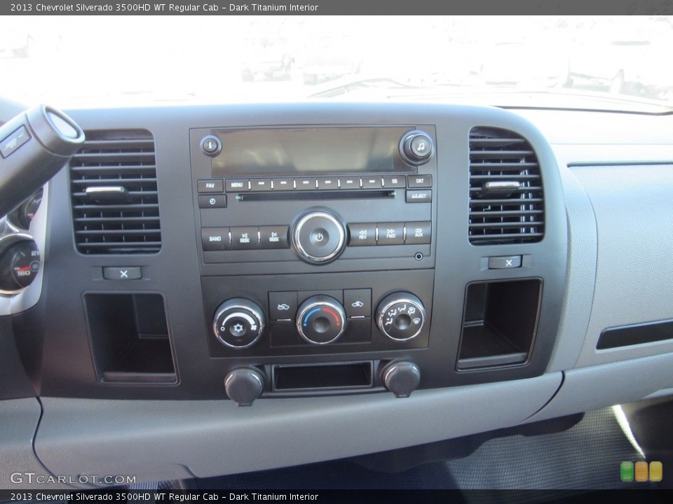 Dark Titanium Interior Controls for the 2013 Chevrolet Silverado 3500HD WT Regular Cab #138535710