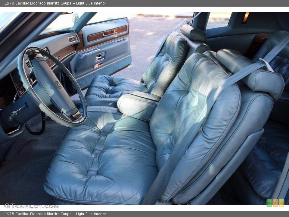 Light Blue Interior Photo for the 1978 Cadillac Eldorado Biarritz Coupe #138535802
