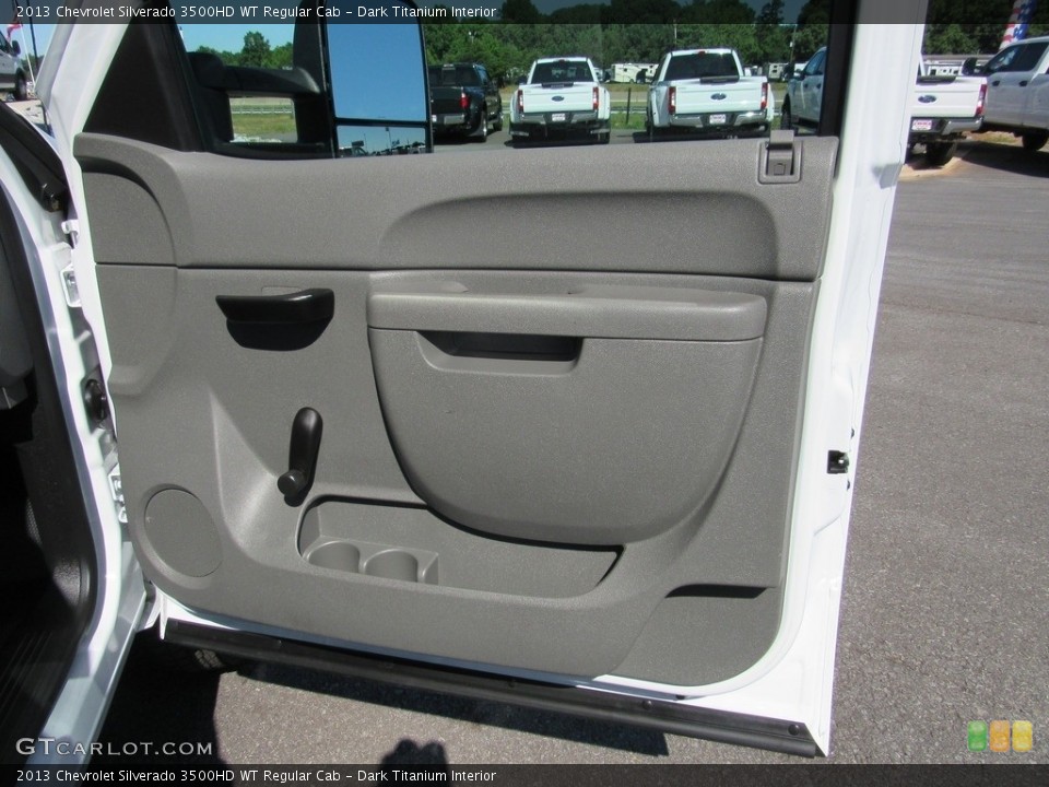 Dark Titanium Interior Door Panel for the 2013 Chevrolet Silverado 3500HD WT Regular Cab #138535836