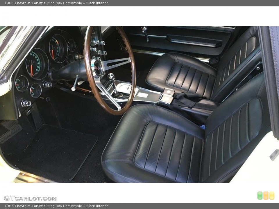 Black Interior Photo for the 1966 Chevrolet Corvette Sting Ray Convertible #138535923