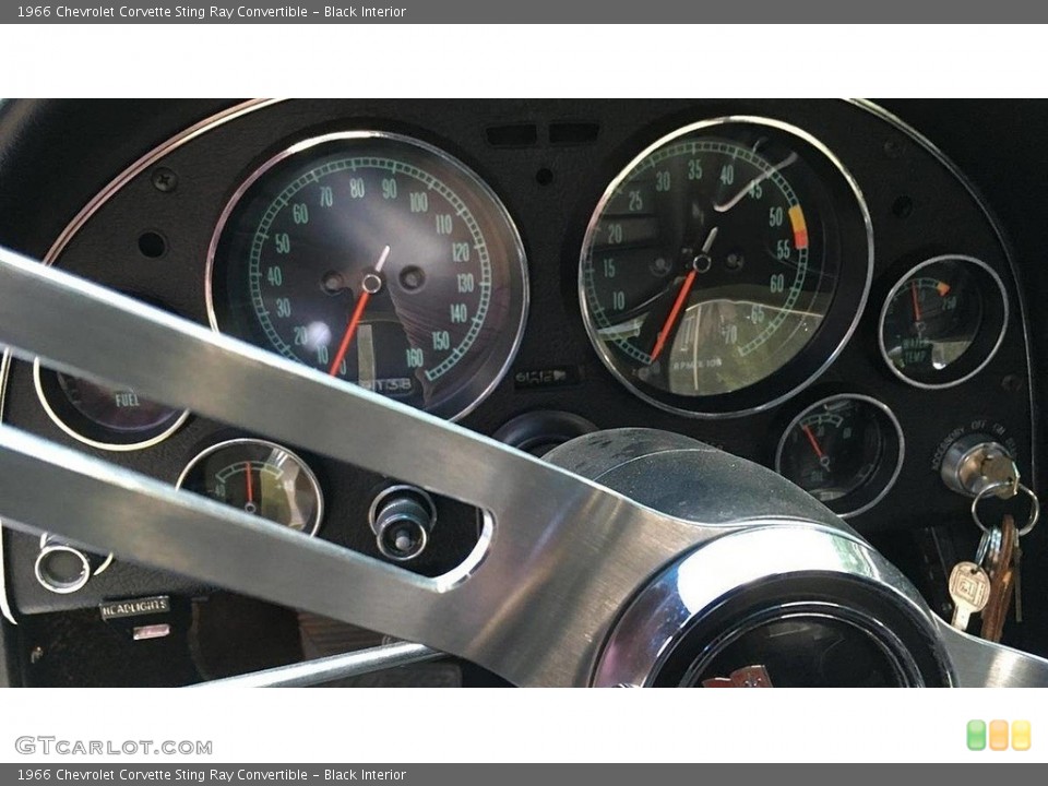 Black Interior Gauges for the 1966 Chevrolet Corvette Sting Ray Convertible #138535968