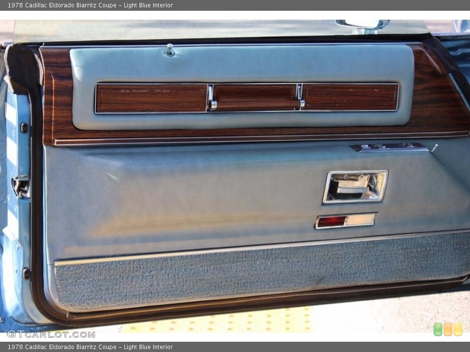 Light Blue Interior Door Panel for the 1978 Cadillac Eldorado Biarritz Coupe #138536319