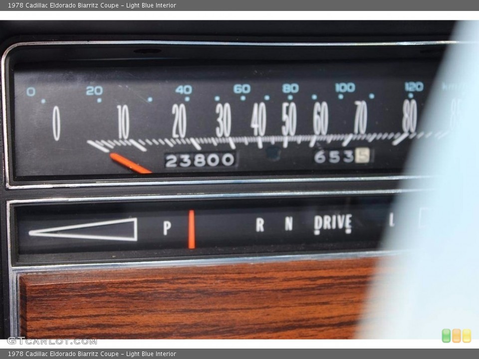 Light Blue Interior Gauges for the 1978 Cadillac Eldorado Biarritz Coupe #138536370