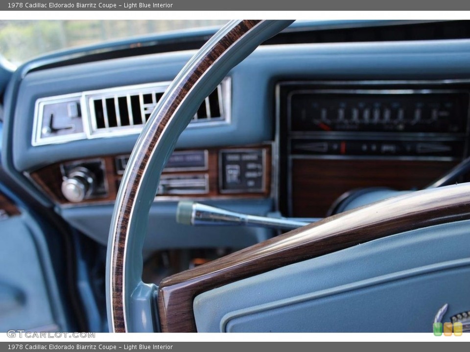 Light Blue Interior Controls for the 1978 Cadillac Eldorado Biarritz Coupe #138536454