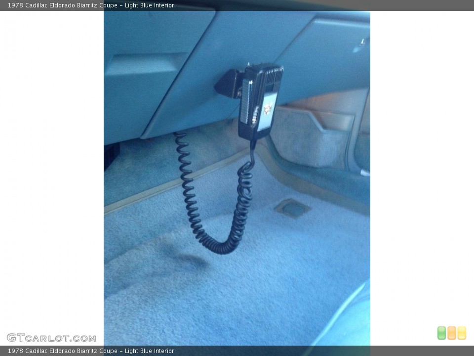 Light Blue Interior Audio System for the 1978 Cadillac Eldorado Biarritz Coupe #138536502