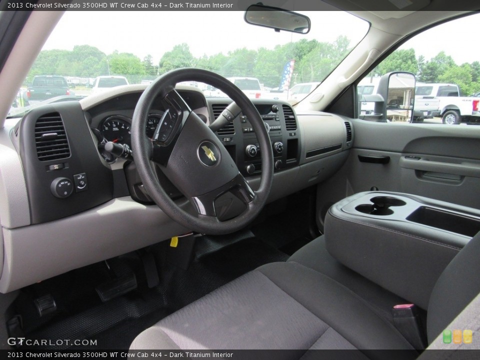 Dark Titanium Interior Photo for the 2013 Chevrolet Silverado 3500HD WT Crew Cab 4x4 #138536619