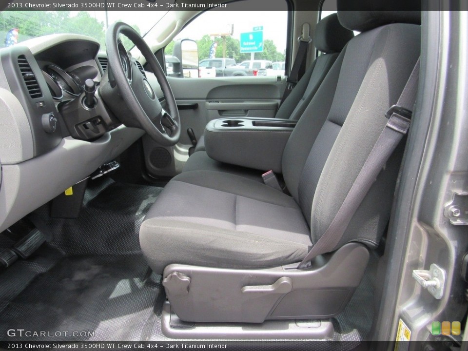 Dark Titanium Interior Front Seat for the 2013 Chevrolet Silverado 3500HD WT Crew Cab 4x4 #138536643