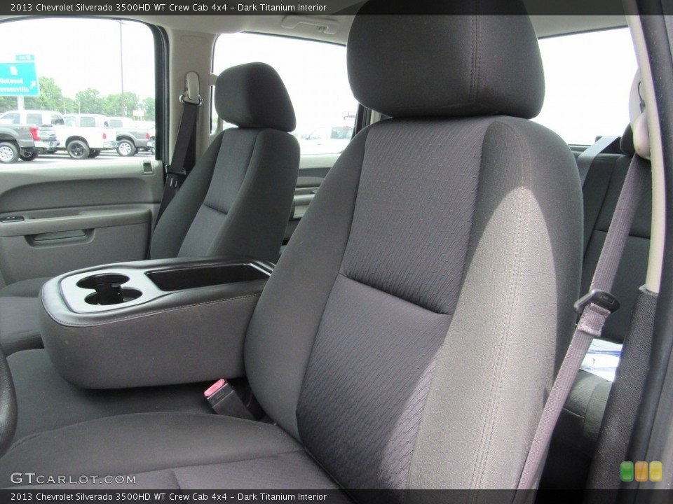 Dark Titanium Interior Front Seat for the 2013 Chevrolet Silverado 3500HD WT Crew Cab 4x4 #138536667