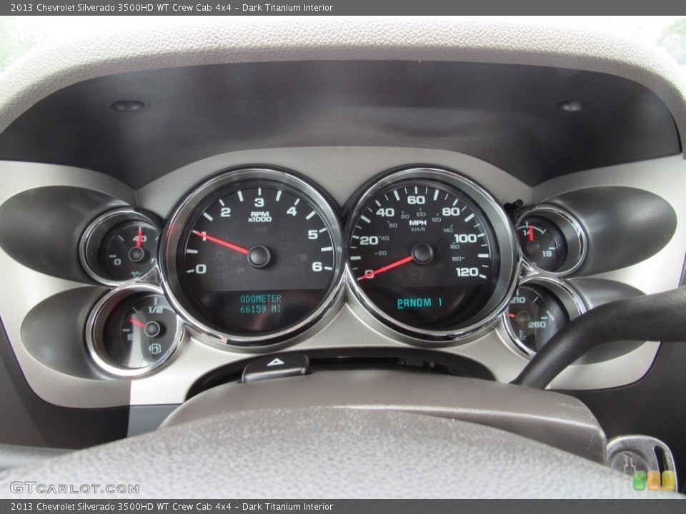 Dark Titanium Interior Gauges for the 2013 Chevrolet Silverado 3500HD WT Crew Cab 4x4 #138536731