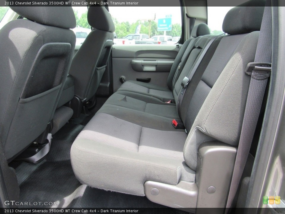 Dark Titanium Interior Rear Seat for the 2013 Chevrolet Silverado 3500HD WT Crew Cab 4x4 #138537021