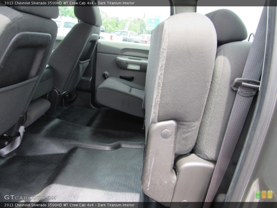 Dark Titanium Interior Rear Seat for the 2013 Chevrolet Silverado 3500HD WT Crew Cab 4x4 #138537099