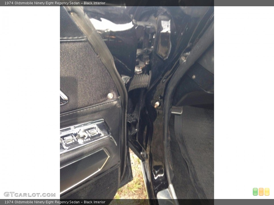 Black Interior Door Panel for the 1974 Oldsmobile Ninety Eight Regency Sedan #138537141