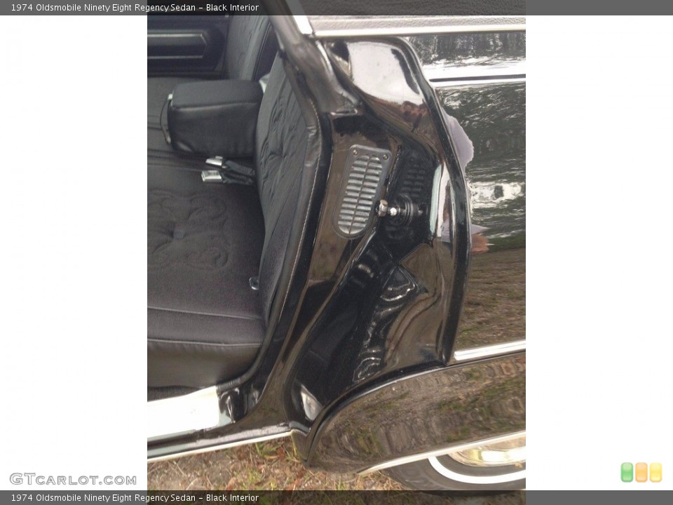 Black Interior Door Panel for the 1974 Oldsmobile Ninety Eight Regency Sedan #138537165