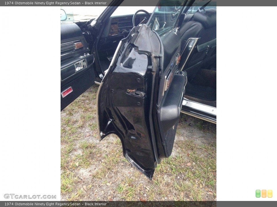 Black Interior Door Panel for the 1974 Oldsmobile Ninety Eight Regency Sedan #138537186