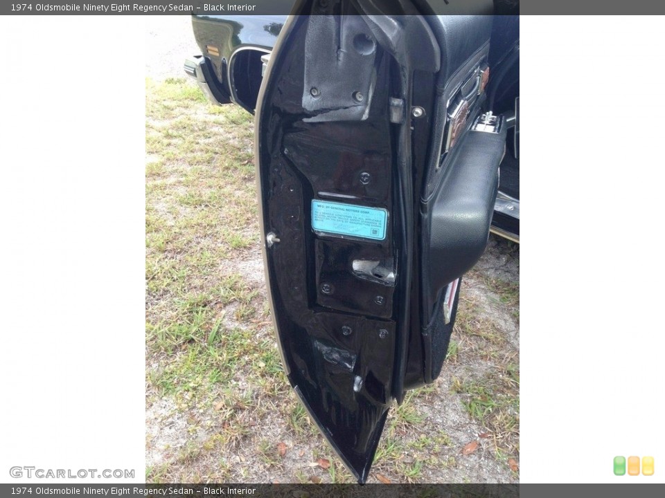 Black Interior Door Panel for the 1974 Oldsmobile Ninety Eight Regency Sedan #138537213