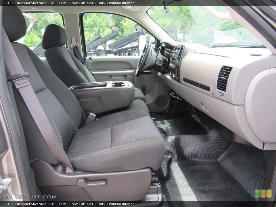Dark Titanium Interior Front Seat for the 2013 Chevrolet Silverado 3500HD WT Crew Cab 4x4 #138537222