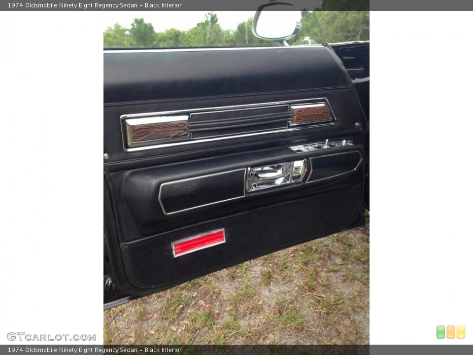 Black Interior Door Panel for the 1974 Oldsmobile Ninety Eight Regency Sedan #138537234