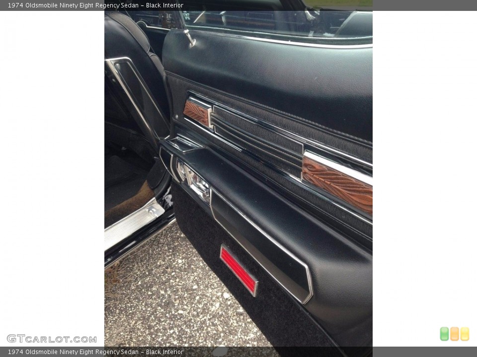 Black Interior Door Panel for the 1974 Oldsmobile Ninety Eight Regency Sedan #138537276