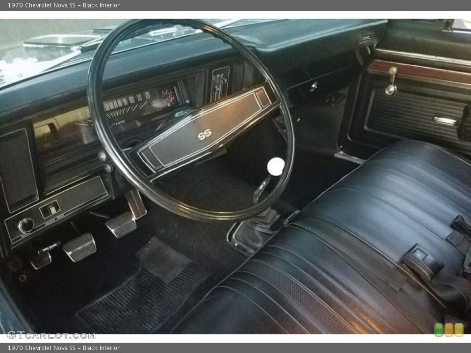 Black 1970 Chevrolet Nova Interiors