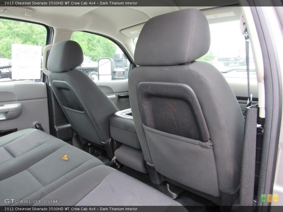 Dark Titanium Interior Rear Seat for the 2013 Chevrolet Silverado 3500HD WT Crew Cab 4x4 #138537411