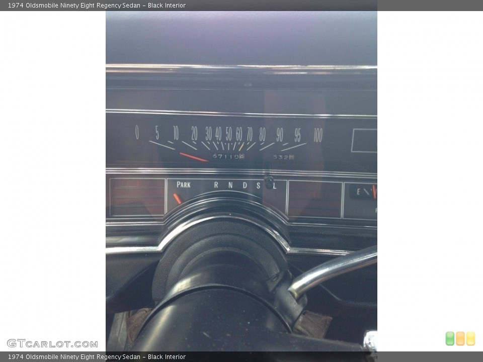 Black Interior Gauges for the 1974 Oldsmobile Ninety Eight Regency Sedan #138537414
