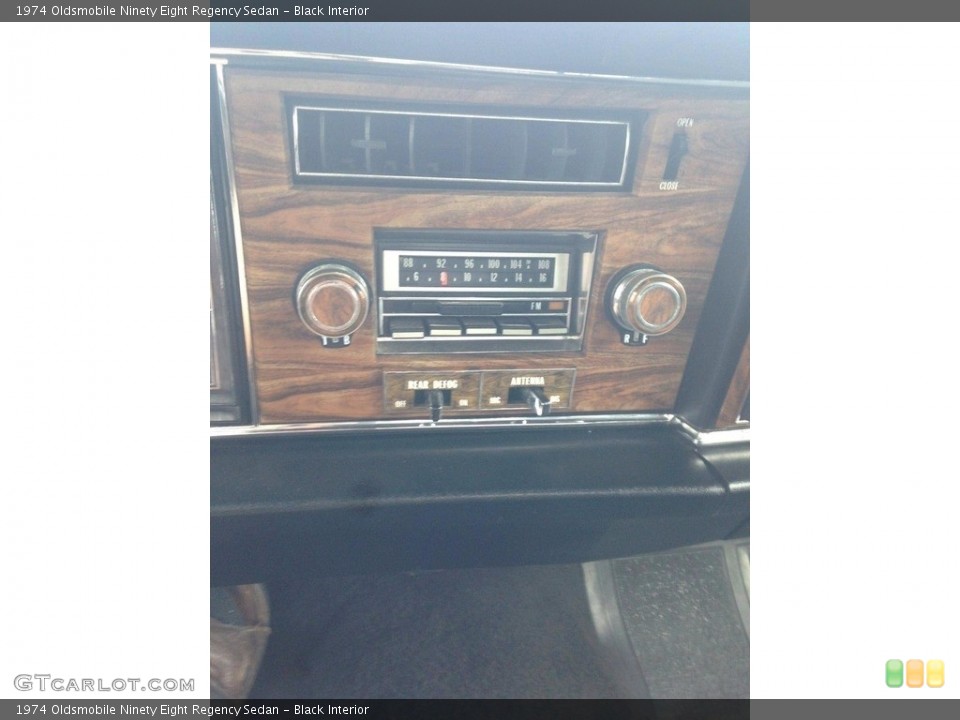 Black Interior Audio System for the 1974 Oldsmobile Ninety Eight Regency Sedan #138537432