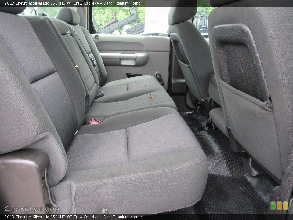 Dark Titanium Interior Rear Seat for the 2013 Chevrolet Silverado 3500HD WT Crew Cab 4x4 #138537438