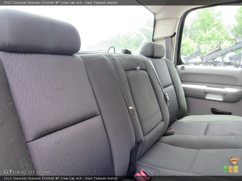 Dark Titanium Interior Rear Seat for the 2013 Chevrolet Silverado 3500HD WT Crew Cab 4x4 #138537471