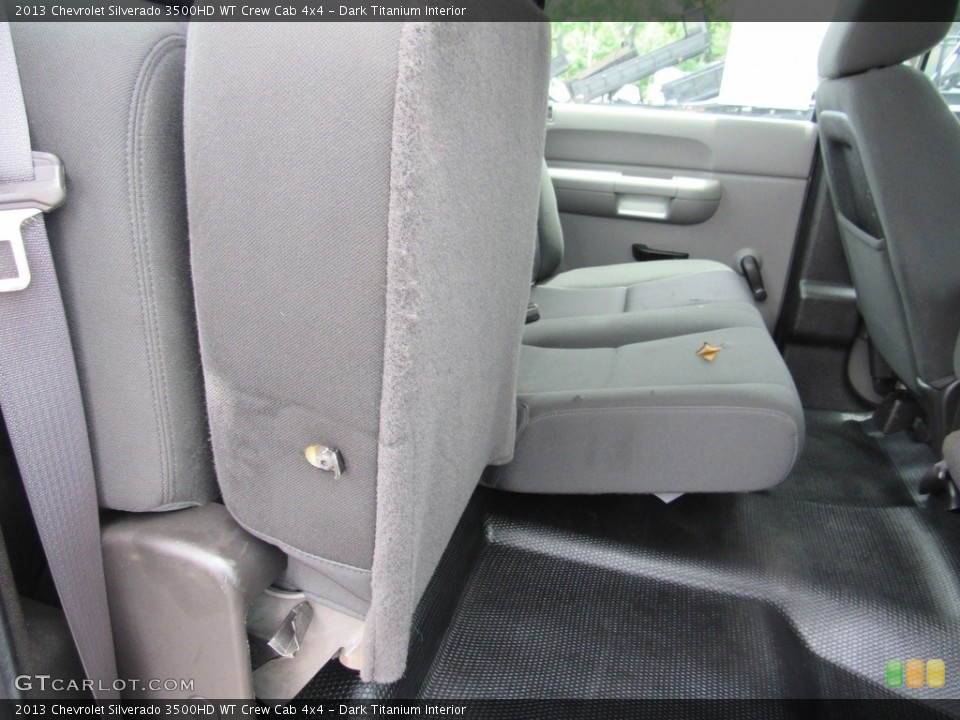 Dark Titanium Interior Rear Seat for the 2013 Chevrolet Silverado 3500HD WT Crew Cab 4x4 #138537489