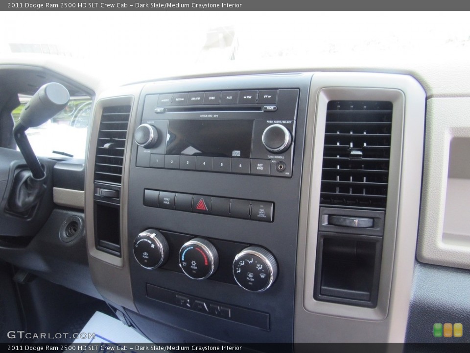 Dark Slate/Medium Graystone Interior Controls for the 2011 Dodge Ram 2500 HD SLT Crew Cab #138538173