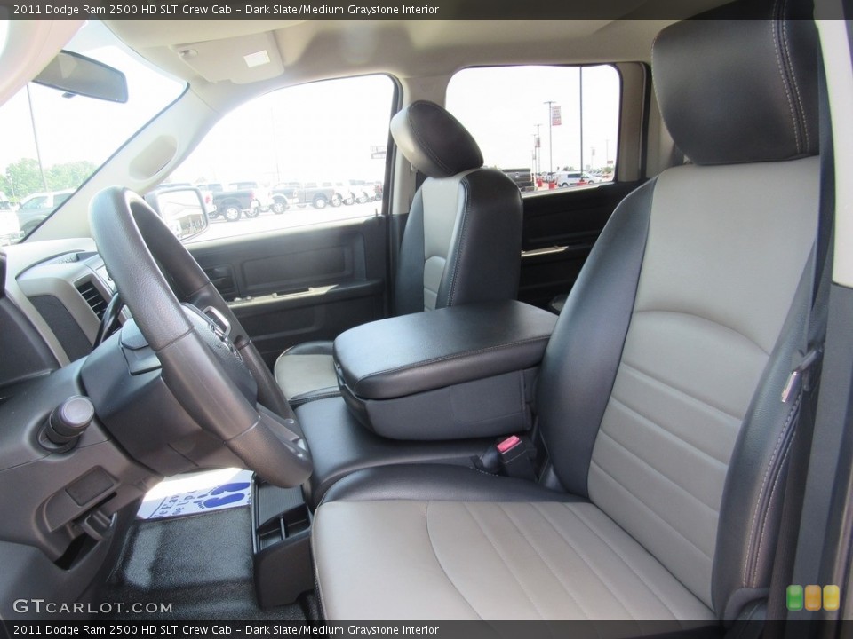 Dark Slate/Medium Graystone Interior Front Seat for the 2011 Dodge Ram 2500 HD SLT Crew Cab #138538197