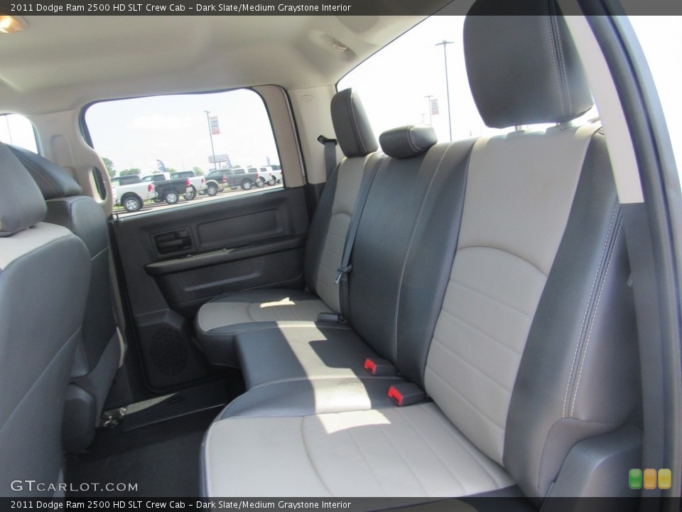 Dark Slate/Medium Graystone Interior Rear Seat for the 2011 Dodge Ram 2500 HD SLT Crew Cab #138538392