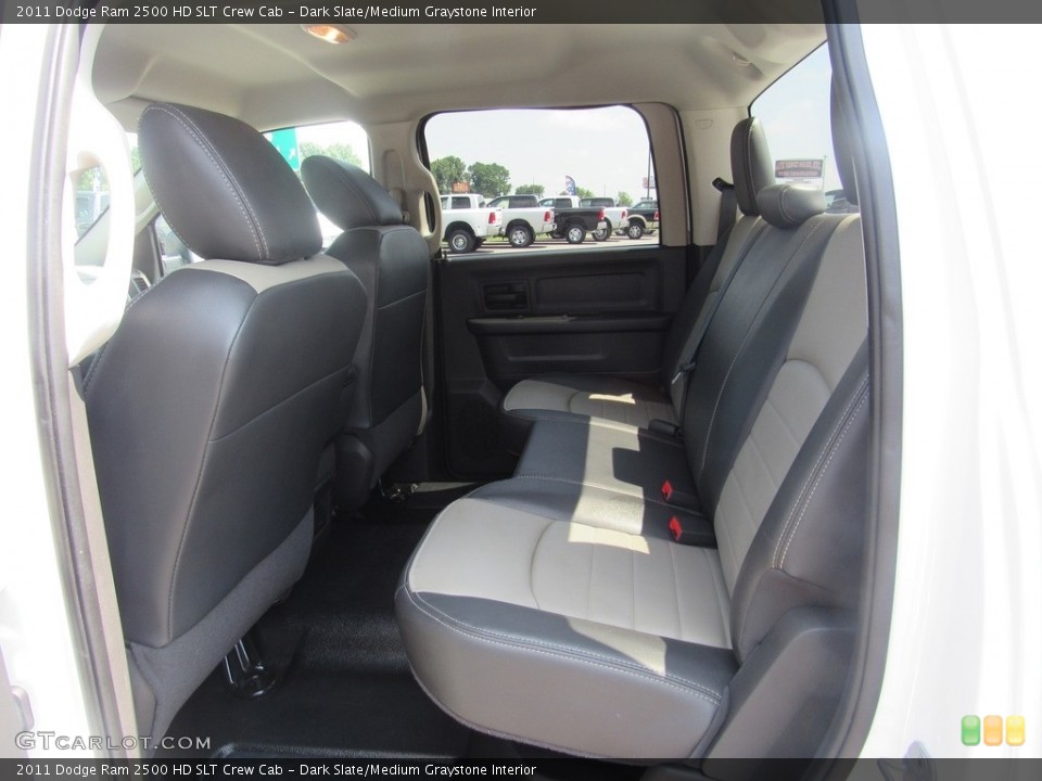 Dark Slate/Medium Graystone Interior Rear Seat for the 2011 Dodge Ram 2500 HD SLT Crew Cab #138538413