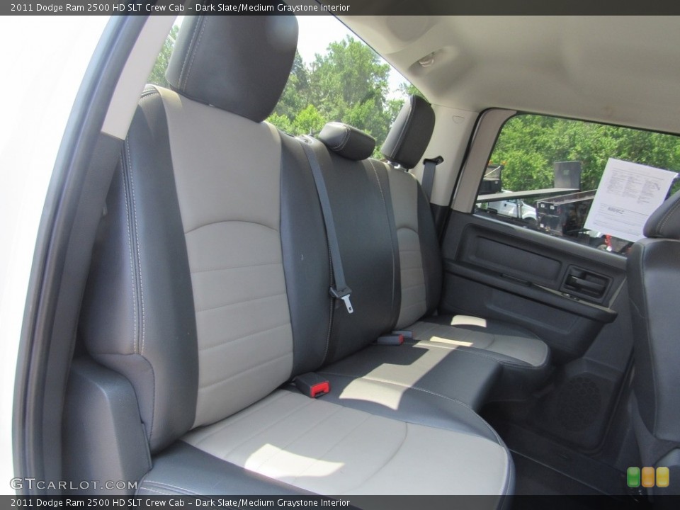 Dark Slate/Medium Graystone Interior Rear Seat for the 2011 Dodge Ram 2500 HD SLT Crew Cab #138538482
