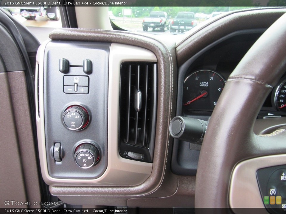 Cocoa/Dune Interior Controls for the 2016 GMC Sierra 3500HD Denali Crew Cab 4x4 #138539418