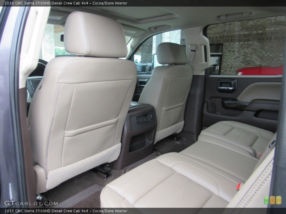 Cocoa/Dune Interior Rear Seat for the 2016 GMC Sierra 3500HD Denali Crew Cab 4x4 #138539667