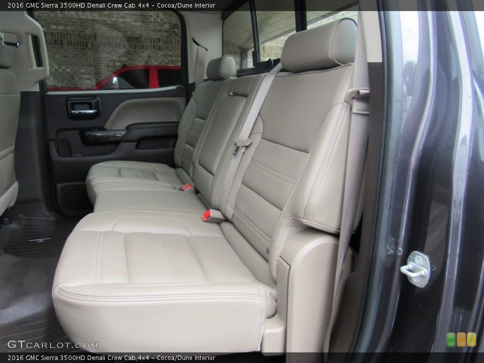 Cocoa/Dune Interior Rear Seat for the 2016 GMC Sierra 3500HD Denali Crew Cab 4x4 #138539685