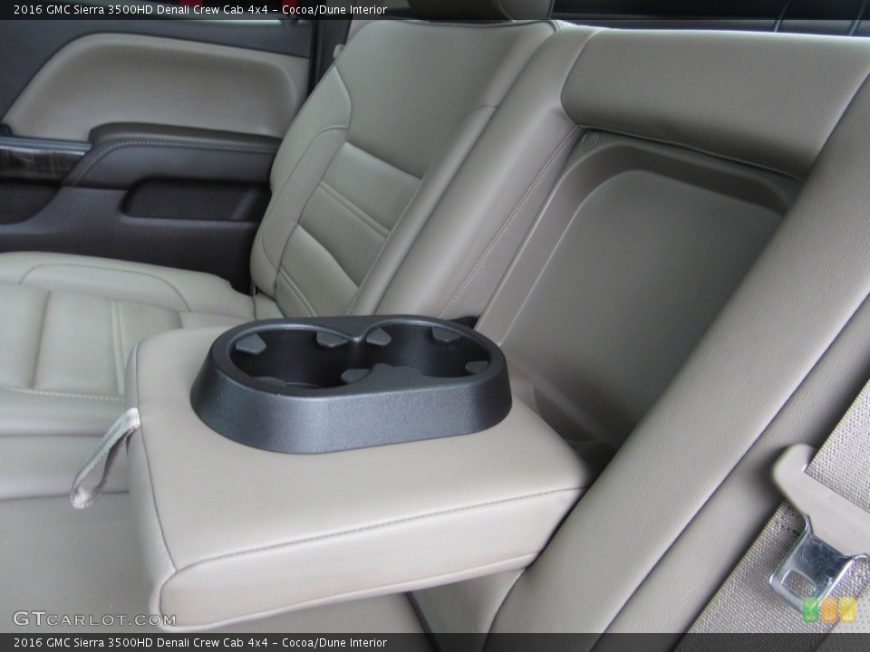 Cocoa/Dune Interior Rear Seat for the 2016 GMC Sierra 3500HD Denali Crew Cab 4x4 #138539712
