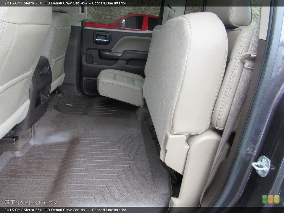 Cocoa/Dune Interior Rear Seat for the 2016 GMC Sierra 3500HD Denali Crew Cab 4x4 #138539742