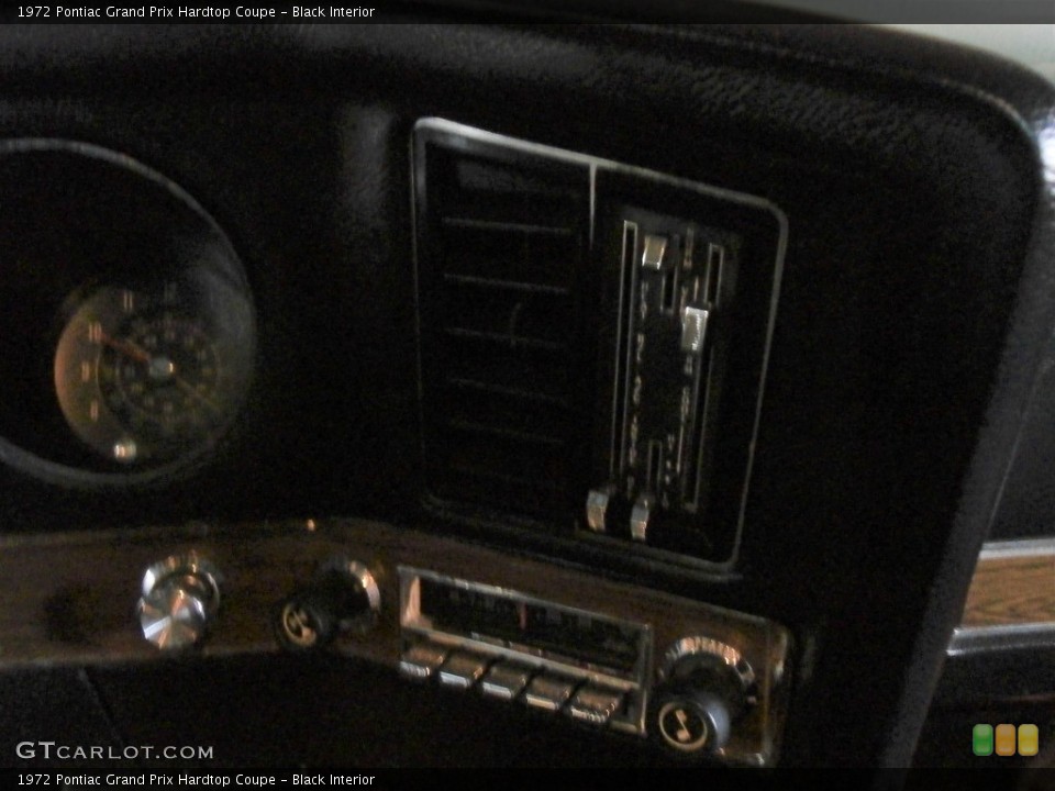 Black Interior Controls for the 1972 Pontiac Grand Prix Hardtop Coupe #138539919