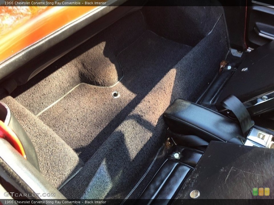 Black Interior Rear Seat for the 1966 Chevrolet Corvette Sting Ray Convertible #138540222