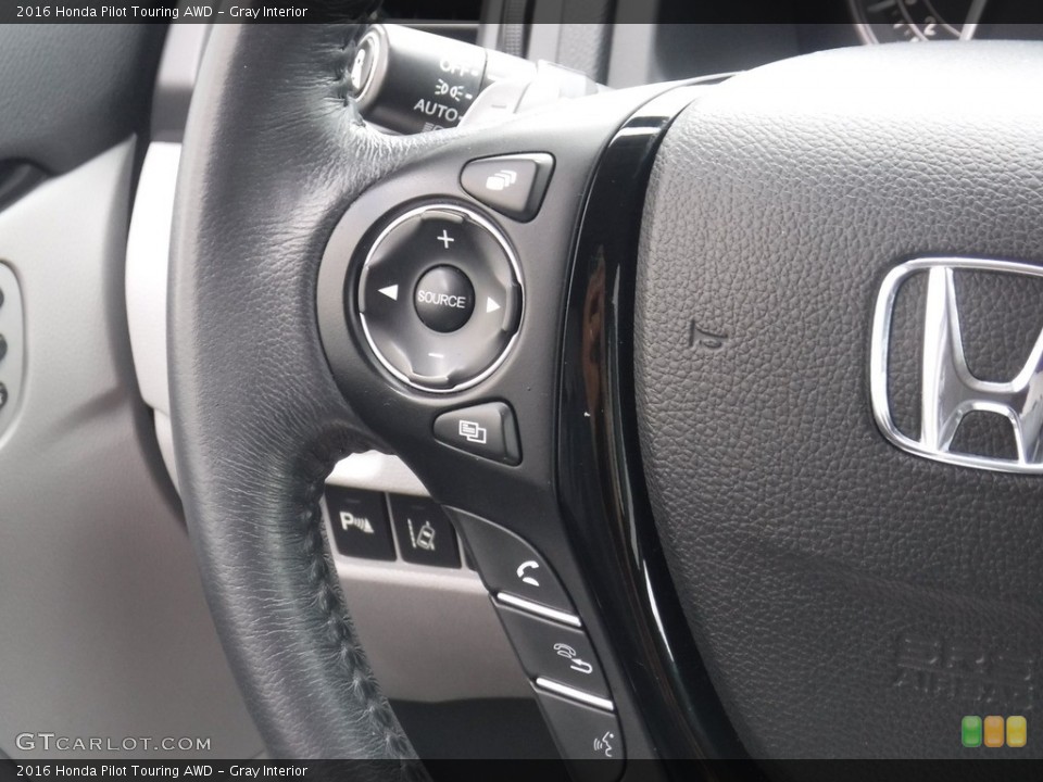 Gray Interior Steering Wheel for the 2016 Honda Pilot Touring AWD #138541278