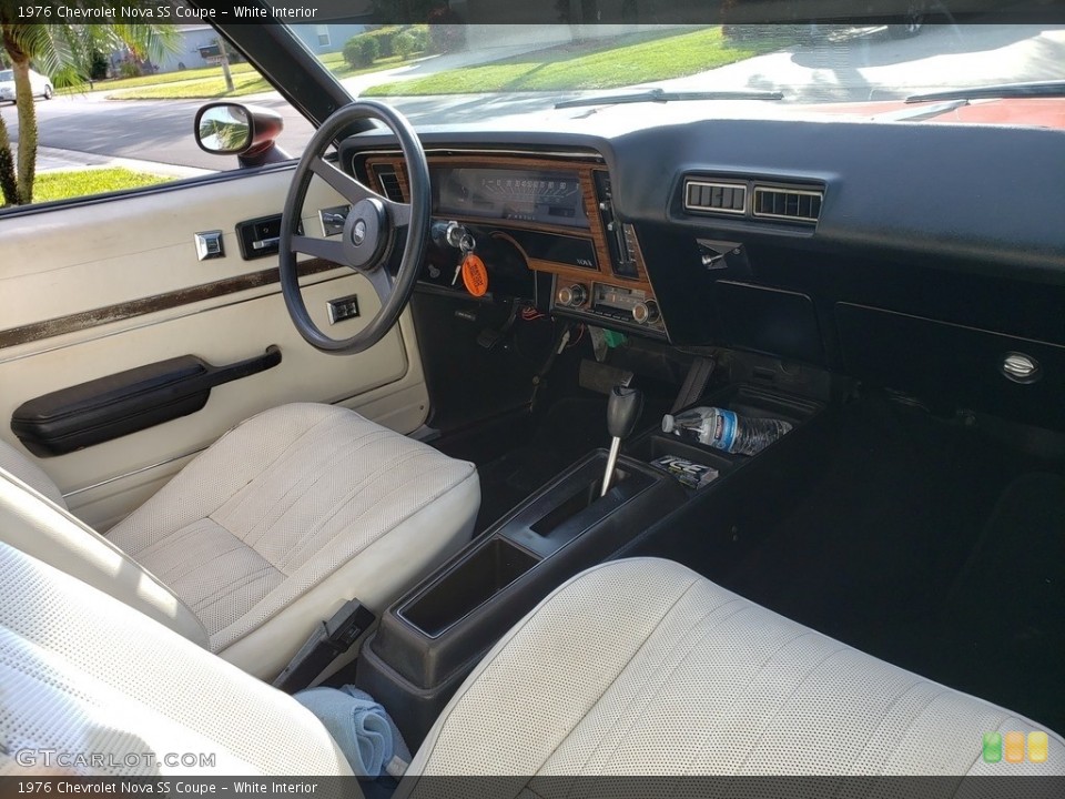 White Interior Photo for the 1976 Chevrolet Nova SS Coupe #138541446