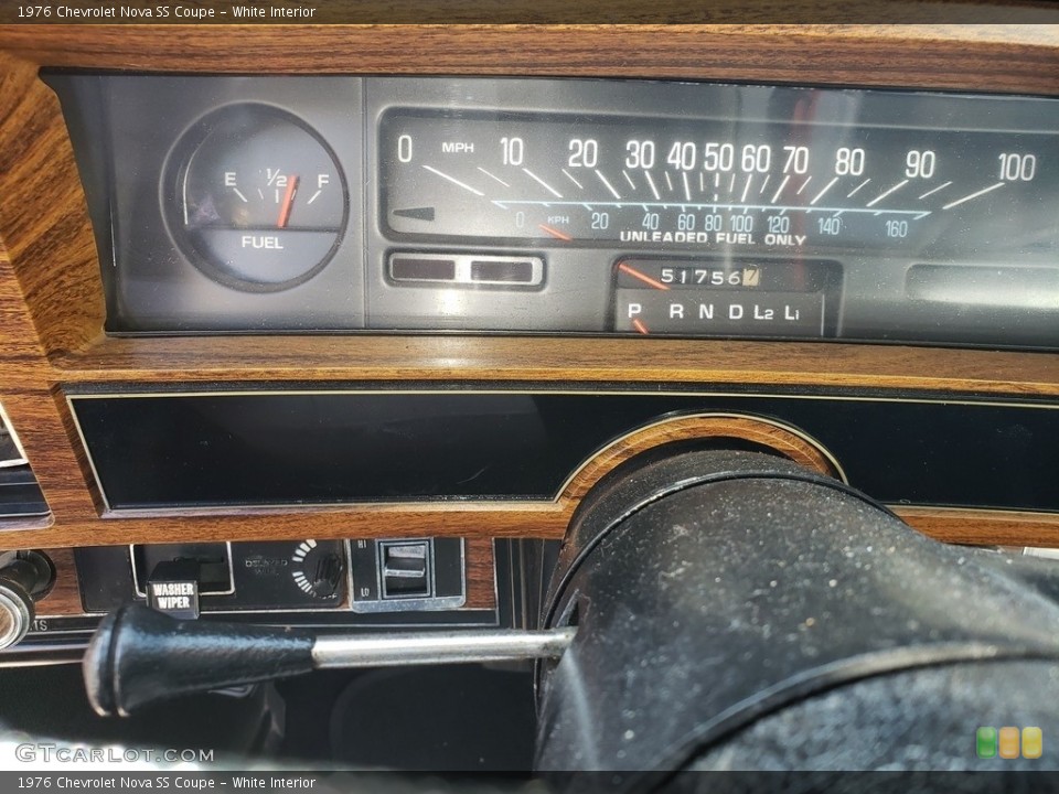 White Interior Gauges for the 1976 Chevrolet Nova SS Coupe #138541545