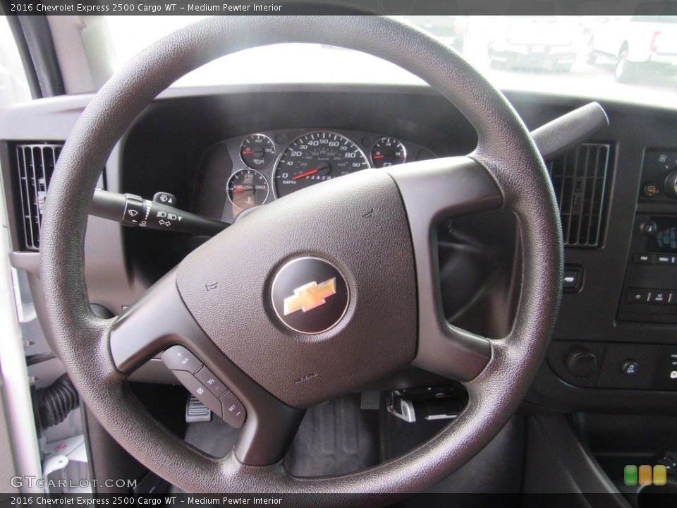 Medium Pewter Interior Steering Wheel for the 2016 Chevrolet Express 2500 Cargo WT #138542349