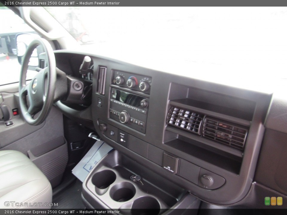 Medium Pewter Interior Dashboard for the 2016 Chevrolet Express 2500 Cargo WT #138542715