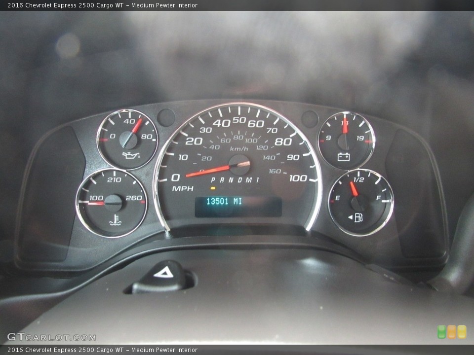 Medium Pewter Interior Gauges for the 2016 Chevrolet Express 2500 Cargo WT #138543048