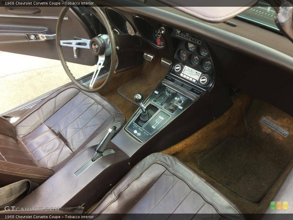 Tobacco Interior Photo for the 1968 Chevrolet Corvette Coupe #138543243