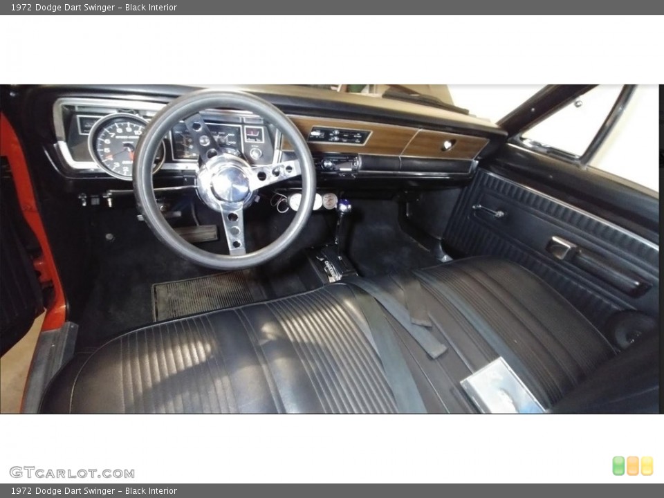 Black Interior Front Seat for the 1972 Dodge Dart Swinger #138543771
